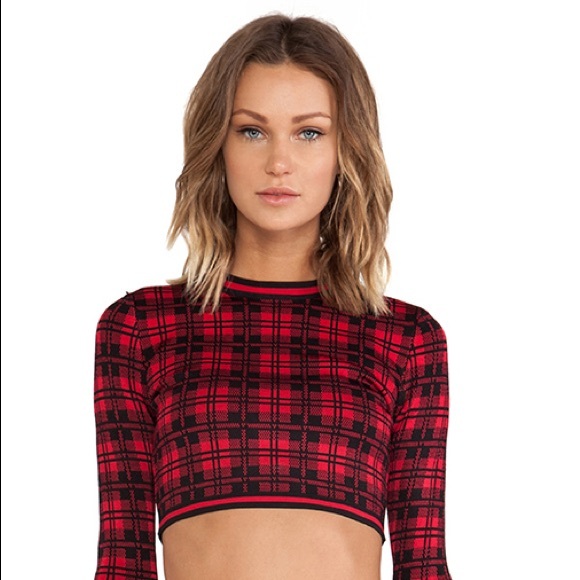 Torn by Ronny Kobo Plaid  top - Picture 4 of 4